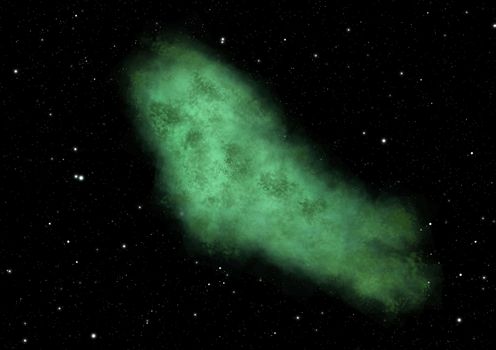 Far being shone nebula and star field against space. "Elements of this image furnished by NASA".