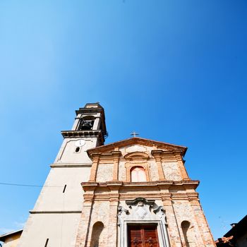 column old architecture      in italy europe milan        religion and sunlight