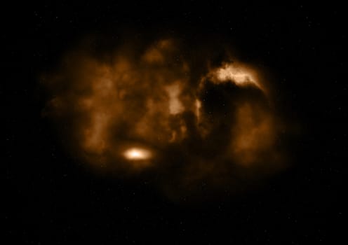 Small part of an infinite star field of space in the Universe. Elements of this image furnished by NASA.