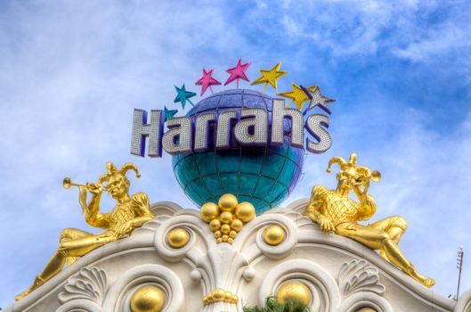 LAS VEGAS, NV/USA - FEBRUARY 14, 2016: Harrah's Las Vegas hotel and casino. Harrah's is a hotel and casino owned and operated by Caesars Entertainment Corporation.