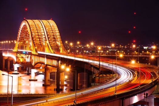 Banghwa bridge at night,Korea