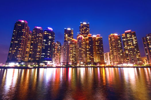 Busan cityscape, South Korea skyline.