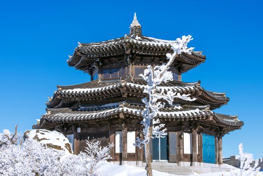 Deogyusan mountains in winter, Korea.