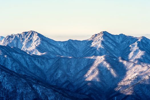 Seoraksan mountains in Korea.