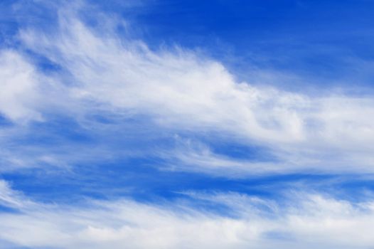 Beautiful blue sky with clouds.