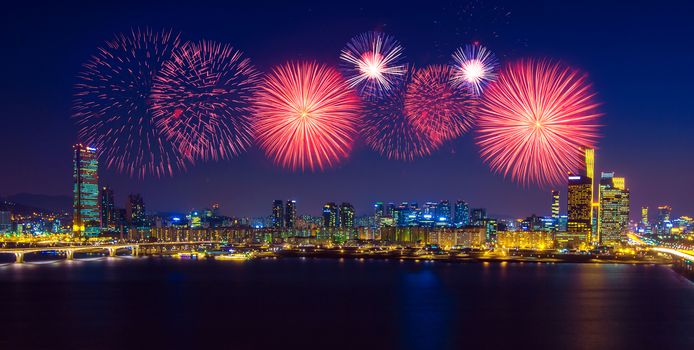 Firework festival in Korea.