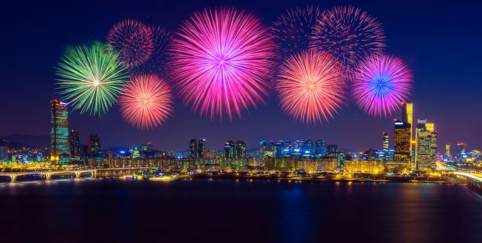 Firework festival in Korea.