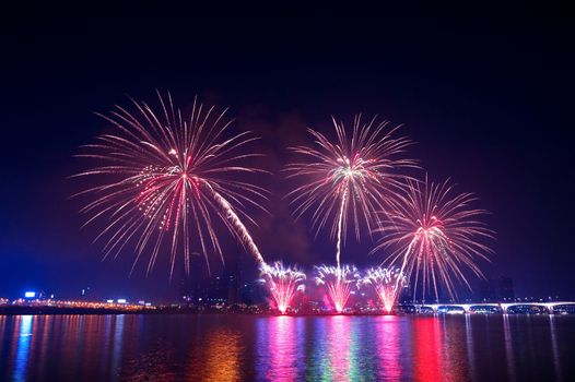 Firework festival in Korea.