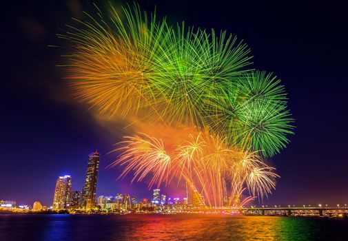 Seoul International Fireworks Festival in Korea.