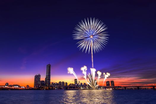 Seoul International Fireworks Festival in Korea.