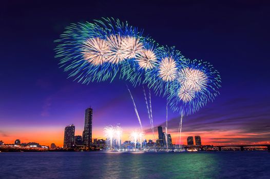 Seoul International Fireworks Festival in Korea.