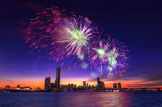 Seoul International Fireworks Festival in Korea.