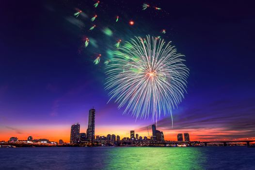 Seoul International Fireworks Festival in Korea.