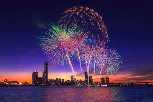 Seoul International Fireworks Festival in Korea.