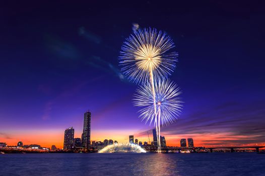 Seoul International Fireworks Festival in Korea.