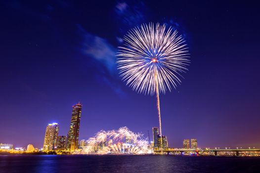 Seoul International Fireworks Festival in Korea.