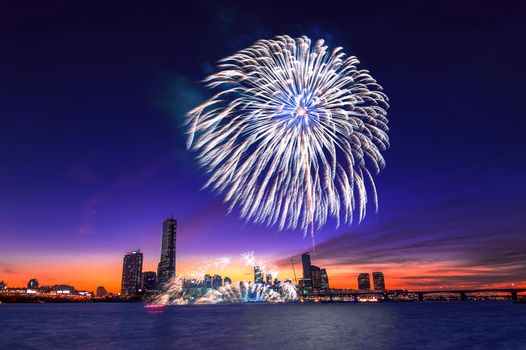 Seoul International Fireworks Festival in Korea.