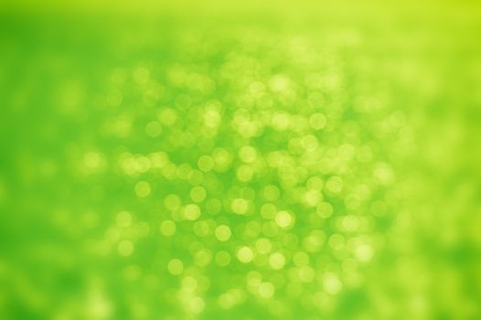 Abstract green bokeh background.