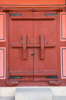 Antique wooden door