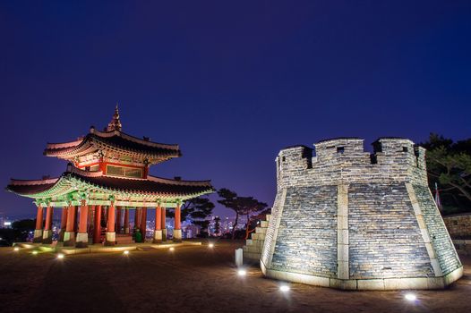 Hwaseong fortress in Suwon,Korea