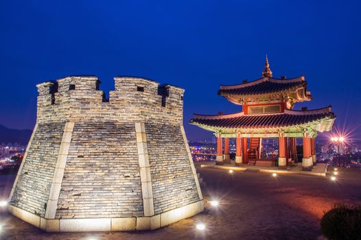 Hwaseong fortress in Suwon,Korea