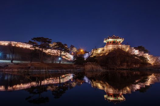 Hwaseong fortress in Suwon,Korea