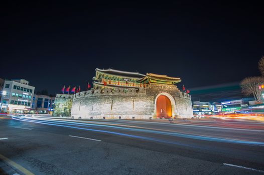 Hwaseong fortress in Suwon,Korea