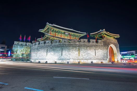 Hwaseong fortress in Suwon,Korea