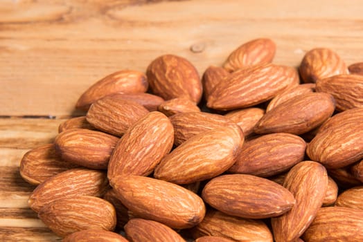 almonds on background