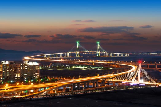 incheon bridge in korea