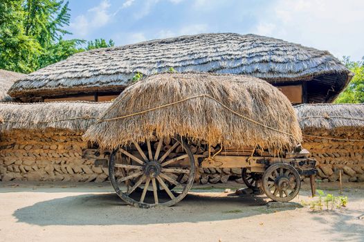 Korean Folk Village,Traditional Korean style architecture in Suwon,Korea