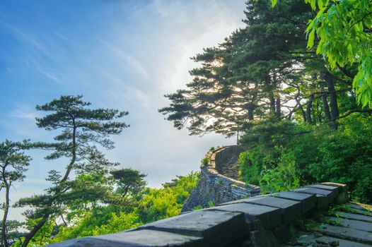 Namhansanseong Fortress in South Korea, UNESCO World Heritage site.