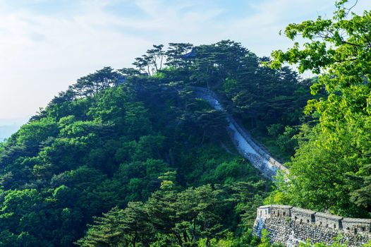 Namhansanseong Fortress in South Korea, UNESCO World Heritage site.