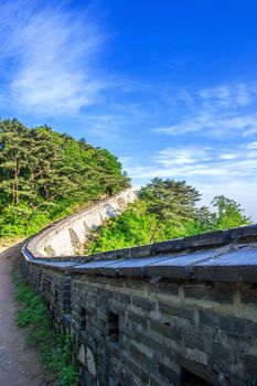 Namhansanseong Fortress in South Korea, UNESCO World Heritage site.