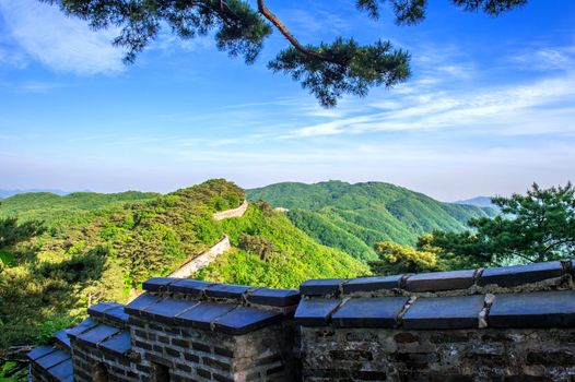 Namhansanseong Fortress in South Korea, UNESCO World Heritage site.