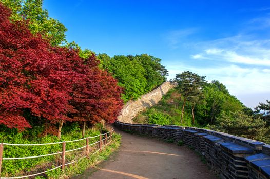 Namhansanseong Fortress in South Korea, UNESCO World Heritage site.