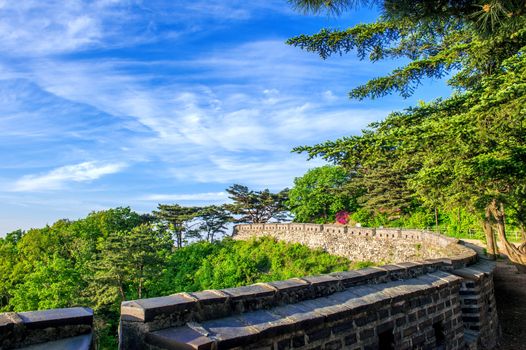 Namhansanseong Fortress in South Korea, UNESCO World Heritage site.