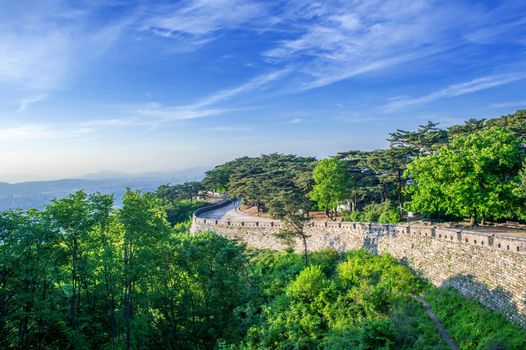 Namhansanseong Fortress in South Korea, UNESCO World Heritage site.