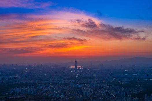 South Korea skyline of Seoul, The best view of South Korea with