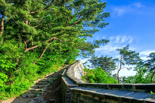 Namhansanseong Fortress in South Korea, UNESCO World Heritage site.