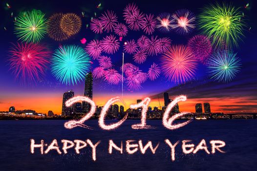 happy new year 2016 background.