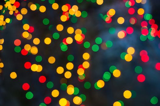 Abstract bokeh background of Christmaslight.