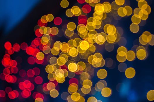 Abstract bokeh background of Christmaslight.