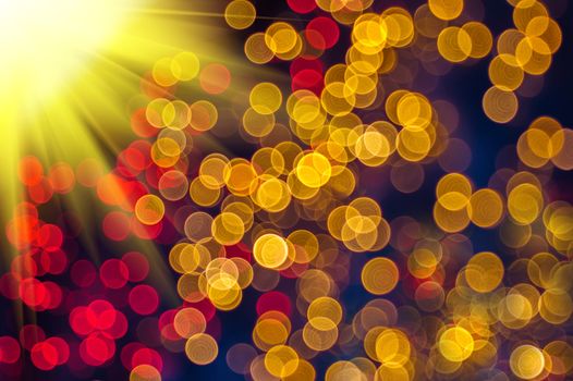 Abstract bokeh and sunlight background 
