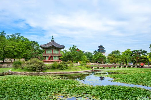 Gyeongbokgung Palace in spring,South Korea.