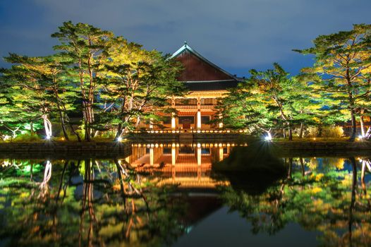 Gyeongbokgung Palace at night in seoul,Korea.