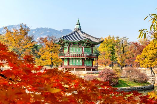 Gyeongbokgung Palace in autumn,South Korea.