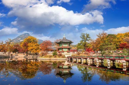 Gyeongbokgung Palace in autumn,South Korea.