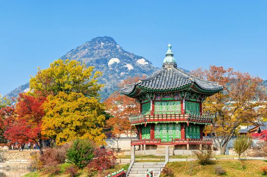 Gyeongbokgung Palace in autumn,South Korea.