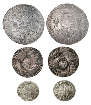 Ancient coins of different metals – collectible